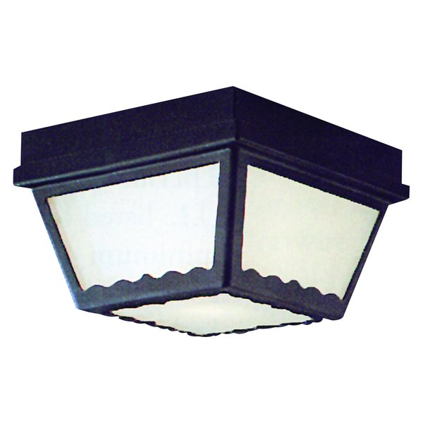 Elk Home Outdoor Essentials 9.5'' Wide 2-Light Outdoor Flush Mount - Black SL7597